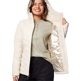 Columbia Joy Peak II Hooded Jacket W 2089041278, Women Jackets, Beige, - Kunstfaserjacke - Damen, Dark Stone L