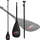 F2 SUP Paddel 166-230 cm schwarz