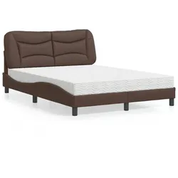 Bett mit Matratze Braun 120x200 cm – Luxuriöses Design und ultimativer Komfort