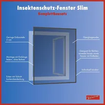 Trendline Fliegenschutz-Fenster SLIM 120 x 150 cm Anthrazit