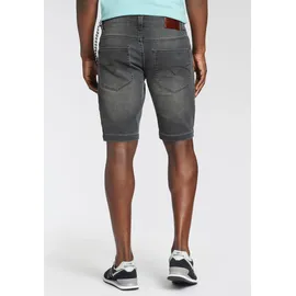 Bruno Banani Jeansshorts Set, mit Band, 2% Stk. bequemer Sitz, gerade Beinform, mit praktischen Taschen Gr. 38 N-Gr, dk grey used, , 86105647-38 N-Gr