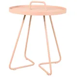 Cane-Line On-the-move small Beistelltisch Century Bistrotisch Ø 44 x 54 cm light rose