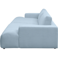 Loungesofa MUSTERRING "Lucia Big Sofa, bequem, Mega-Sitzfläche, Cord Bezug, viel Platz", blau (light, blau), B:292cm H:81cm T:147cm, Sofas, Lounge-Sofa 2-Sitzer-Sofa, Cord-Bezug, Breite 292 cm