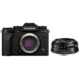 Fujifilm X-T5 Gehäuse schwarz + Netzteil + USB-Kabel + Akku