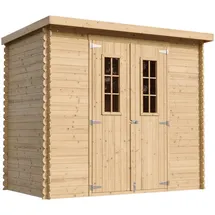 TIMBELA M310C Gartenhaus 2,39 x 1,42 m Beige