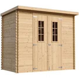 TIMBELA M310C Gartenhaus 2,39 x 1,42 m Beige