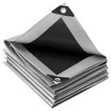 Woltu Abdeckplane Grau-Schwarz 2x3 m