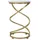 Natur24 Mauro Ferretti Beistelltisch Spirale Marmor Ø 27,5x47,5 cm gold