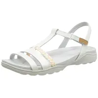 Clarks Damen Amanda Tealite Sport Sandal, White Leather, 36 EU - 36 EU