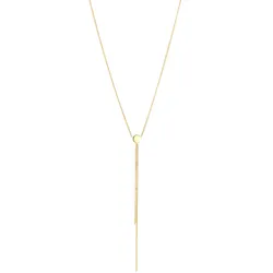 Elli PREMIUM Zarte Y-Kette 375 Gelbgold Ketten   Damen