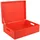Creative Deco Holzkiste 40 x 30 x 14 cm 1-tlg. rot