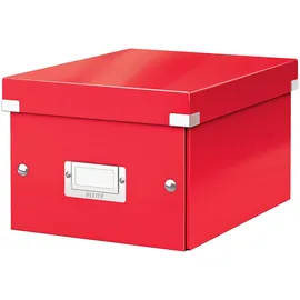 Leitz Click & Store WOW Aufbewahrungsbox 7,4 l rot 21,6 x 28,2 x 16 cm