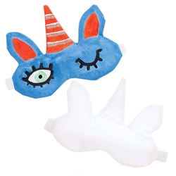 Einhornmasken aus Stoff  (pro Set 2) Stoffmalerei