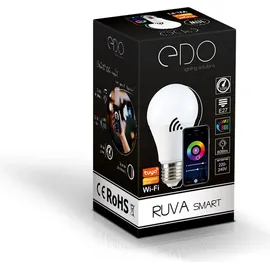 EDO Glühbirne RUVA WiFi LED E27, 9W RGBW 2700-6500K 806lm, Tuya Smart EDO777359 EDO