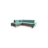 miuform Eckcouch Polyester 2-Sitzer Türkis