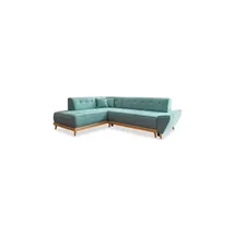 miuform Eckcouch Polyester 2-Sitzer Türkis