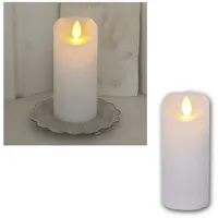 Star Trading Glow LED Kerze 12,5 cm gelb