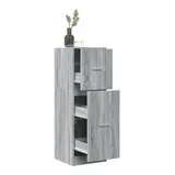 vidaXL Apothekerschrank Grau Sonoma 40x41x118 cm Holzwerkstoff