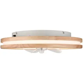 GLOBO Gatian 50 cm Deckenventilator Weiß/Dunkelbraun