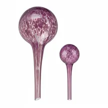 Relaxdays Bewässerungskugel 2er Set Ø 6 cm Glas lila
