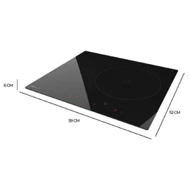 Cecotec Induktionsplatte 3 Brenner Bolero Squad I 3600. Ausgestattet mit 3 Zonen, 1 Extra Groß mit 32 cm, 9 Leistungsstufen, unsichtbarer Touch-Steuerung, individuellem Timer und Kindersicherung