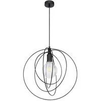 GLOBO Sarini 1-flg. 42 cm rund schwarz Metall