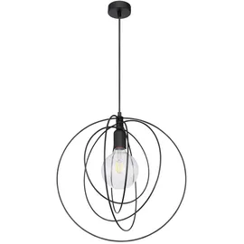 GLOBO Sarini 1-flg. 42 cm rund schwarz Metall