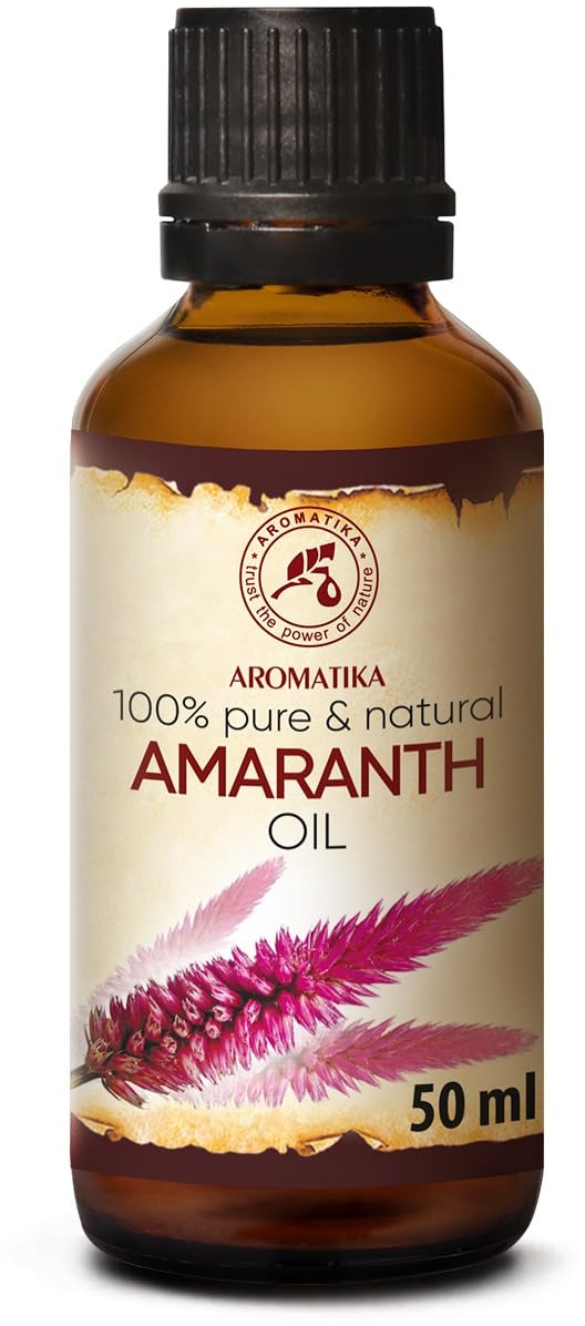 Amaranthöl 50 ml - Amaranthus Сaudatus Seed Oil - 100% reines und natürliches Basisöl - Amaranthöl Basic für Hautpflege - Körperpflege - Haarpflege - Nagelpflege