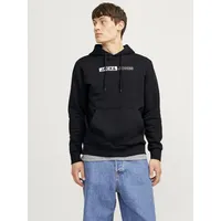 JACK & JONES Corp Logo Play Kapuzenpullover - Black