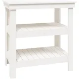vidaXL Werkbank Weiß 78,5x50x80 cm Massivholz Kiefer