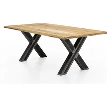 SIT Möbel Esstisch 200 x 75 x 100 cm naturbelassen/schwarz