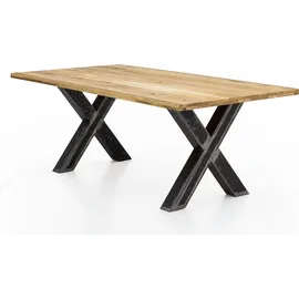 SIT Möbel Esstisch 200 x 75 x 100 cm naturbelassen/schwarz