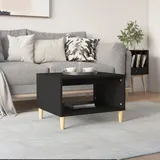 ZQQLVOO Couchtisch Schwarz 60x40x50 cm Holzwerkstoff, Sofatisch, Sofa Beistelltisch, Kaffeetisch für Kaffee und Laptop, Couch Tisch Sofa für Wohnzimme, Betttisch für Schlafzimmer