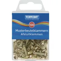 Stylex Rundkopfklammern / Musterbeutelklammern gold 100 Stück