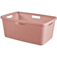 Curver Wäschekorb Jute rosa - rosa