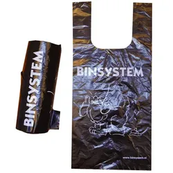 BINsystem Plastiktüten 200 Stück schwarz VB 712519 die Plastiktüten sind biologisch abbaubar