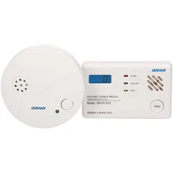 Kohlenmonoxid Sensor CO Detektor Set Rauchsensor Set batteriebetrieben 9V DC 4252