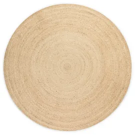 HANSE HOME Rangpur Juteteppich", beige (elfenbein), H:10mm Ø:200cm, Jute, Teppiche, Teppich, Handgewebt, 100% Jute, Natur, Wohnzimmer, Flur, Boho, Skandi
