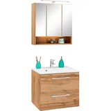 WELLTIME »Soria«, (2 St.), Waschtisch Breite 60 cm, Spiegelschrank