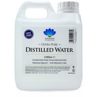 Destilliertes Wasser – zu 100 % dampfdestilliertes H2O – 1100 ml