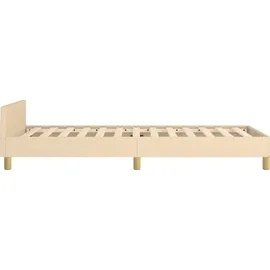 vidaXL Bettgestell 90 x 200 cm Creme