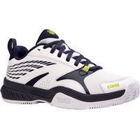 K-Swiss Speedex HB Tennis Shoe, White/Peacoat/Lime Green, 43 EU