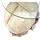 Mendler Beistelltisch Totenkopf Beige Polyresin 55 x 55 x 52 cm