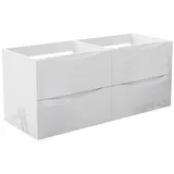 duschspa Waschtisch Unterschrank Waschtischunterschrank Waschbeckenunterschrank Badschrank, 50-120cm Hängeschrank, Matt / Hochglanz 120 cm x 52 cm x 46.3 cm