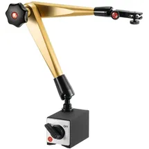 HÖRGER & GÄSSLER HG Hydraulisches Magnet-Messstativ (mit Fuß) mit mechanischer Feineinstellung am Uhrenhalter, Ausladung: 400 mm