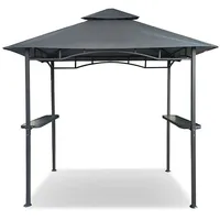 Habeig Grillpavillon Wasserdicht 340g/m2 PVC Dach Pavillon 250x150 cm