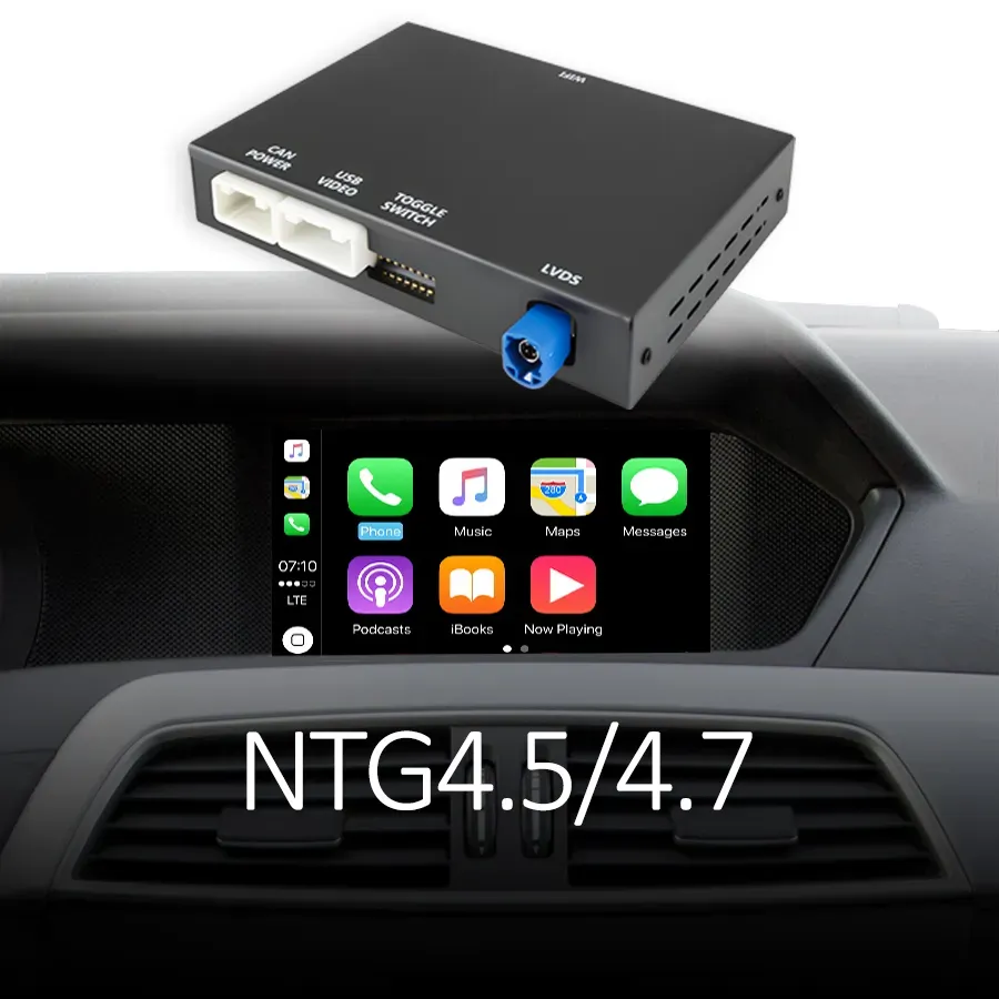 Junsun CarPlay Upgrade für Mercedes NTG 4.5/4.7/5.0 A/B/C/E/S/V/CL/ML/GL CarPlay Android Auto - W212 - 4.5/4.7