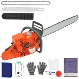 Garbenat Benzin Kettensäge 28 Zoll Motorsäge Benzin 3,9 kW 71ccm Handkettensäge mit 71cm Schneiddurchmesser Tragbar Kettensäge für Gartenarbeit, Holzschneidenz