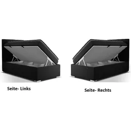 Fun Möbel Boxspringbett Gästebett Kinderbett HELVI Nr.1 90x200cm Weiss-Braun