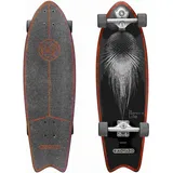 STAR SCOOTER Surf Skateboard Longboard Vintage Retro Cruiser High Speed Kugellager ABEC-11 Komplett Unisex | Grau
